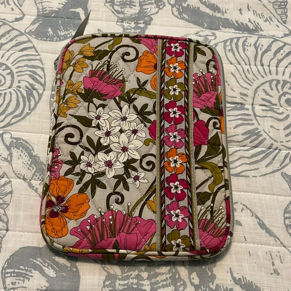 A small tablet case. It is 6 1/2” x 8 1/2”